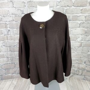 Focus Wool Blend Jacket Princess Bell Sleeve 14